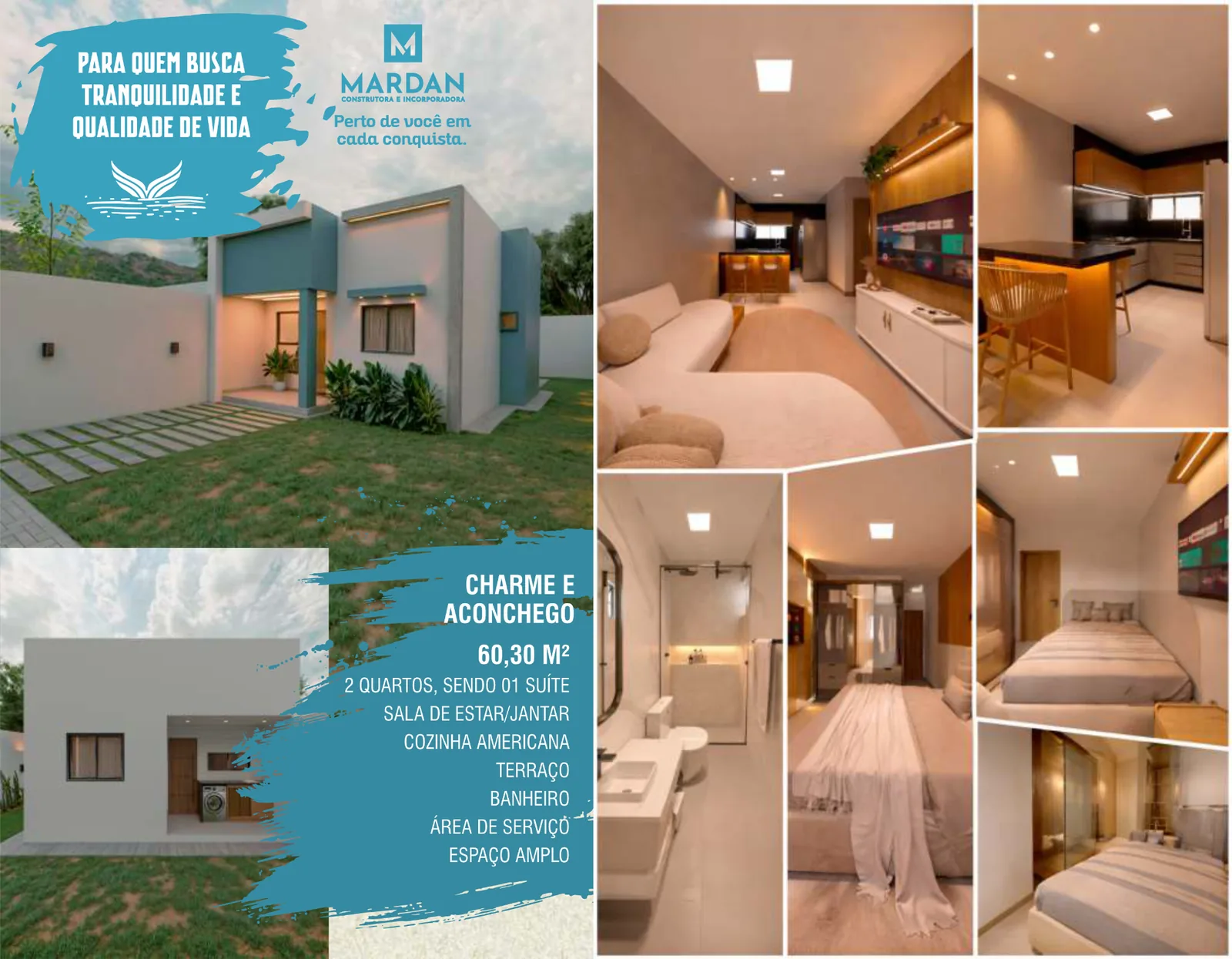 Projeto de 60,30 m&sup2;