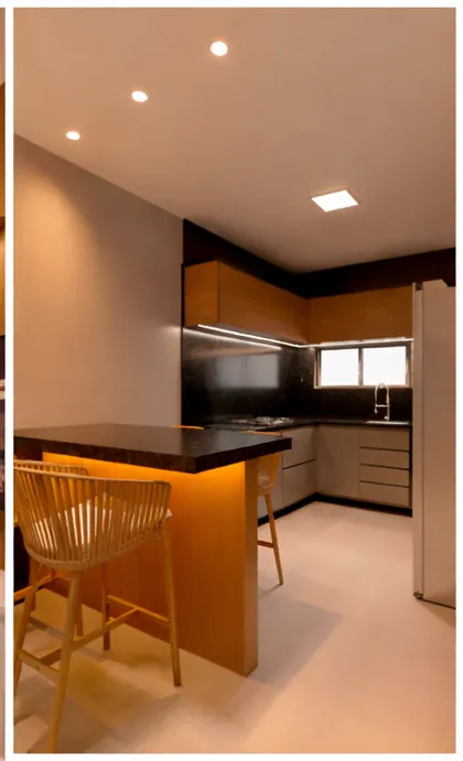Cozinha com bancada